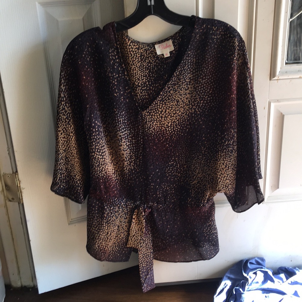 Silk blouse from Neiman Marcus